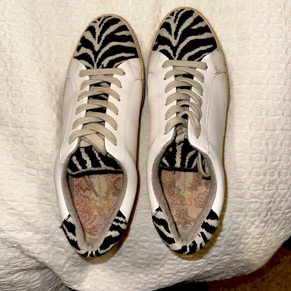 Band of Gypsies Starry Zebra Sneakers.